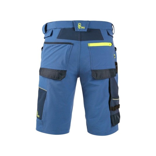 SPODENKI KRÓTKIE CXS NAOS MĘSKIE - NIEBIESKI Z ELEM. ODBLASK.