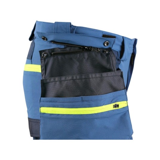 SPODENKI KRÓTKIE CXS NAOS MĘSKIE - NIEBIESKI Z ELEM. ODBLASK.