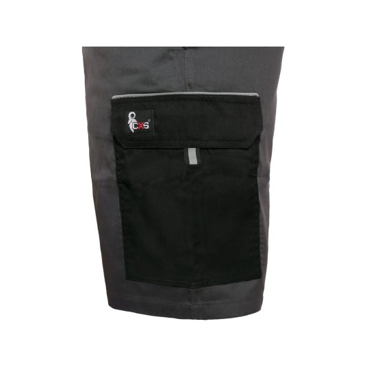 SPODENKI KRÓTKIE CXS PHOENIX ZEFYROS MĘSKIE - SZARO-CZARNY