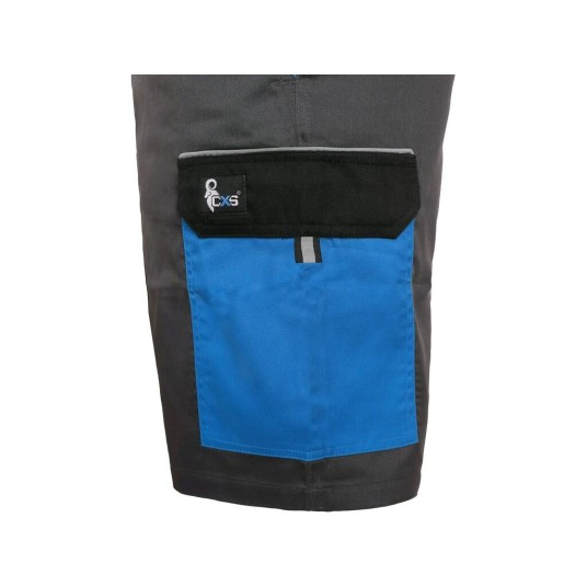 SPODENKI KRÓTKIE CXS PHOENIX ZEFYROS MĘSKIE - SZARO-NIEBIESKI