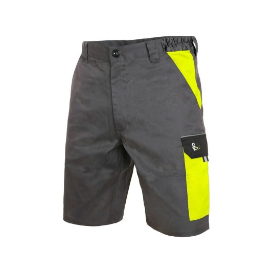 SPODENKI KRÓTKIE CXS PHOENIX ZEFYROS MĘSKIE - SZARO-ŻÓŁTY