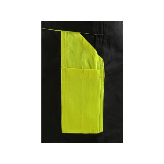 SPODENKI KRÓTKIE CXS SIRIUS BRIGHTON MĘSKIE - CZARNO-ŻÓŁTY