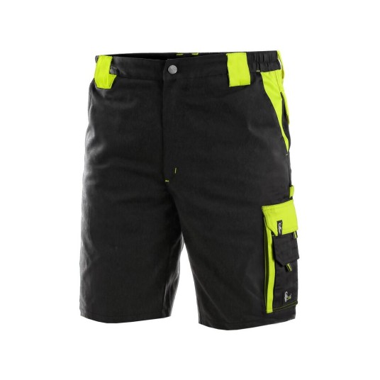 SPODENKI KRÓTKIE CXS SIRIUS BRIGHTON MĘSKIE - CZARNO-ŻÓŁTY