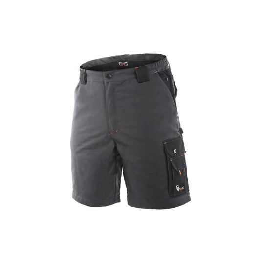 SPODENKI KRÓTKIE CXS SIRIUS ELIAS MĘSKIE - SZARO-POMARAŃCZOWY