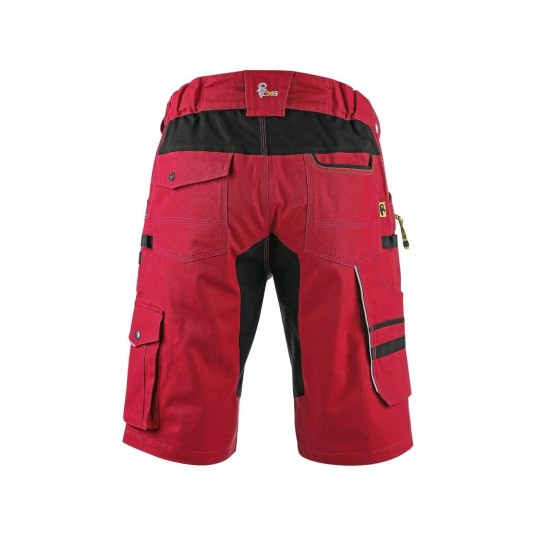 SPODENKI KRÓTKIE CXS STRETCH MĘSKIE - CZERWONO-CZARNY