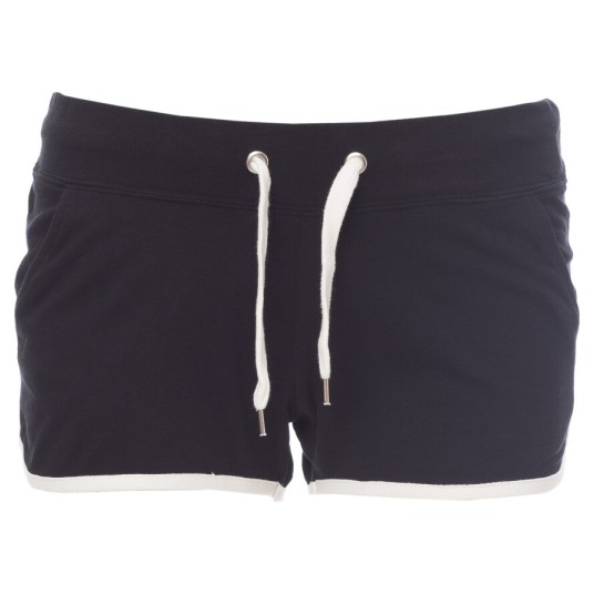 SPODENKI KRÓTKIE SPORTOWE COMBAT LADY - CZARNY-BIAŁY