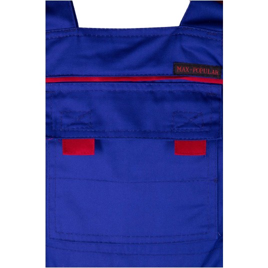 SPODNE OGRODNICZKI MAX-POPULAR - NIEBIESKI