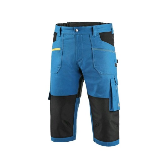 SPODNIE 3/4 CXS STRETCH MĘSKIE - NIEBIESKI-CZARNY
