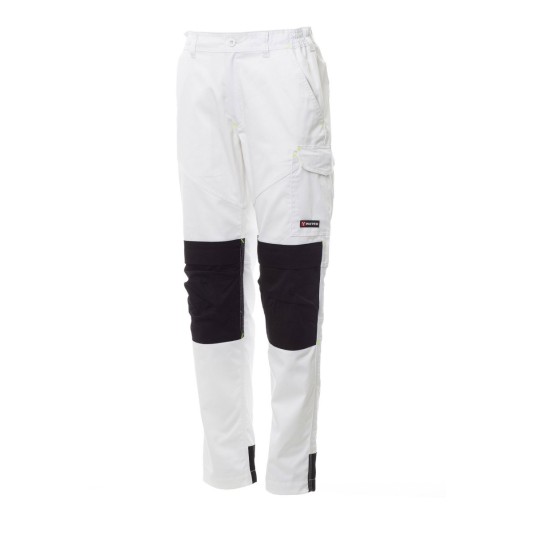 SPODNIE CAŁOROCZNE UNISEX WORKER TECH - BIAŁY/CZARNY