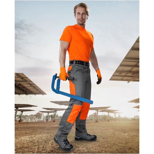 SPODNIE DO PASA 2STRONG - SZARO-POMARAŃCZOWY