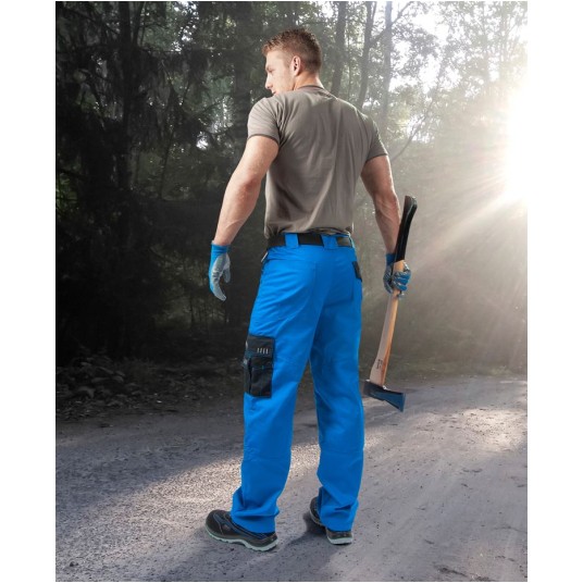 SPODNIE DO PASA 4TECH 02 - NIEBIESKO-CZARNY - 170-175CM