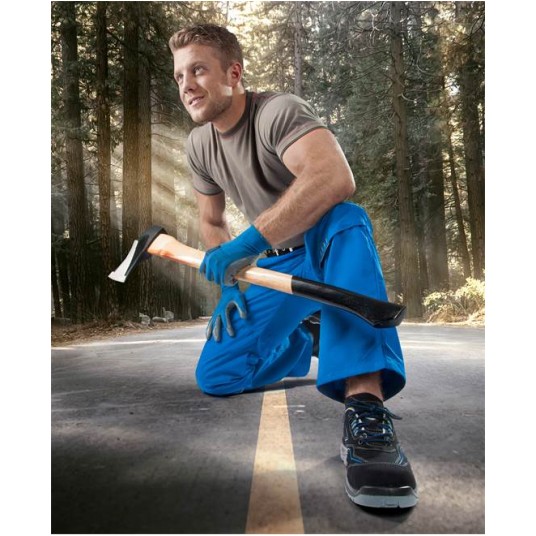 SPODNIE DO PASA 4TECH 02 - NIEBIESKO-CZARNY - 183-190CM