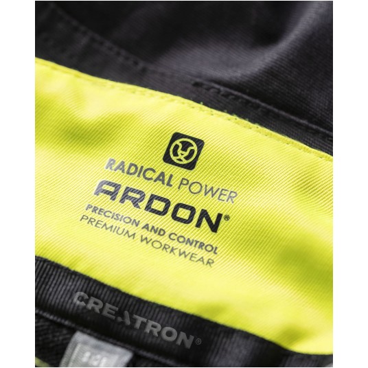 SPODNIE DO PASA ARDON®CREATRON® - CZARNY-NEON