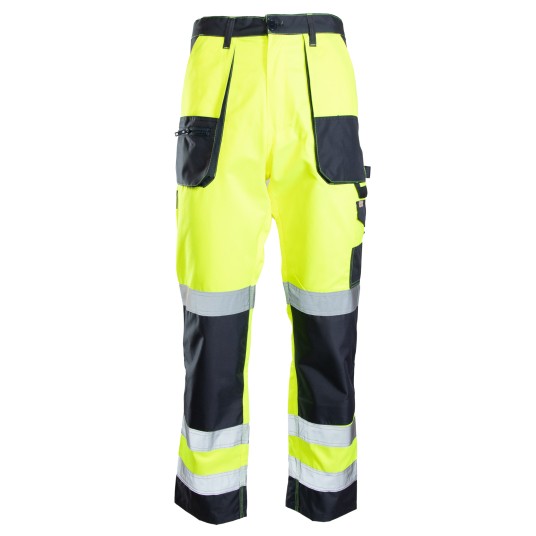 SPODNIE DO PASA BRIXTON FLASH KAT.II KL. 2 - ŻÓŁTY-GRANATOWY