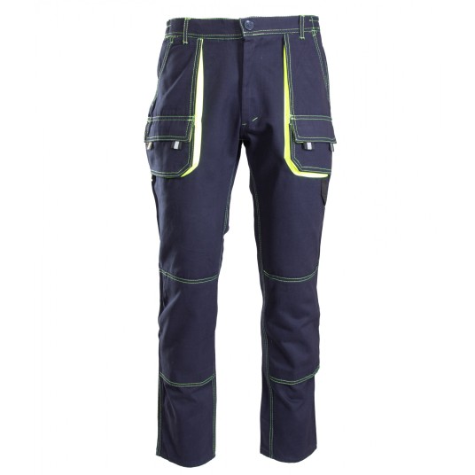 SPODNIE DO PASA BRIXTON SPARK - GRANATOWY-ŻÓŁTY