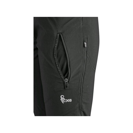 SPODNIE DO PASA CXS AKRON DAMSKIE SOFTSHELL - CZARNY