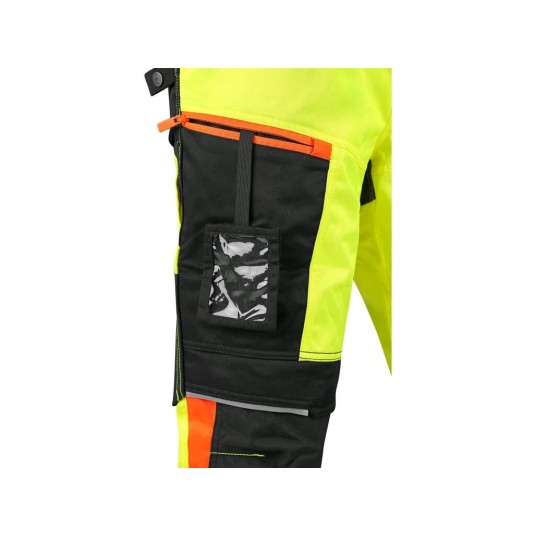 SPODNIE DO PASA CXS BENSON MĘSKIE OSTRZEGAWCZE - ŻÓŁTO-CZARNY