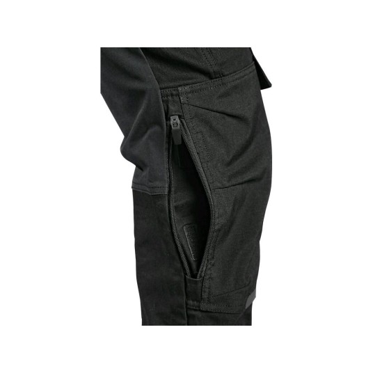 SPODNIE DO PASA CXS LEONIS MĘSKIE - CZARNY Z SZARYMI DODAT.