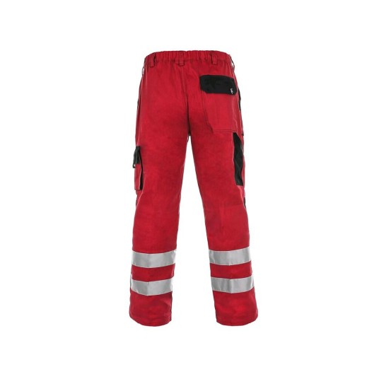 SPODNIE DO PASA CXS LUXY BRIGHT MĘSKIE - CZERWONY-CZARNY