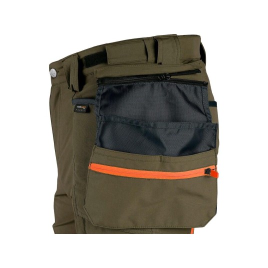 SPODNIE DO PASA CXS NAOS MĘSKIE HV POMARAŃCZ. ELEM.