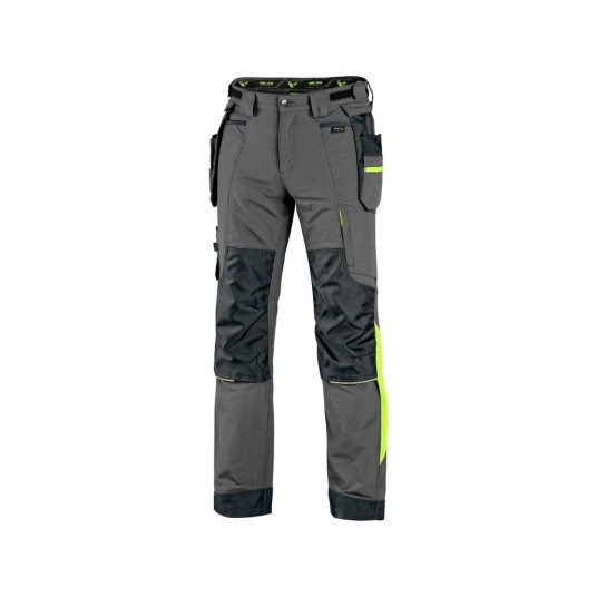 SPODNIE DO PASA CXS NAOS MĘSKIE HV ŻÓŁTE ELEM. - SZARO-CZARNY