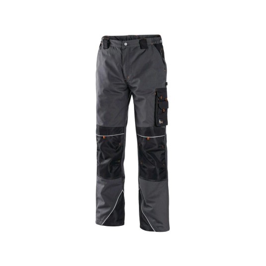 SPODNIE DO PASA CXS SIRIUS NIKOLAS MĘSKIE - SZARO-POMARAŃCZOWY