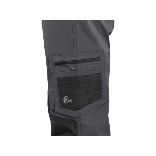 SPODNIE DO PASA CXS SOLIS - 170-176CM - SZARY-CZARNY