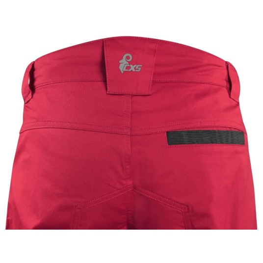 SPODNIE DO PASA CXS SOLIS - CZERWONY-CZARNY