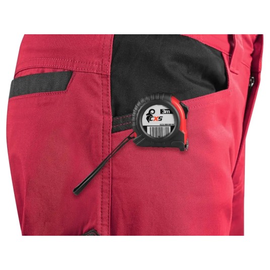 SPODNIE DO PASA CXS SOLIS - CZERWONY-CZARNY