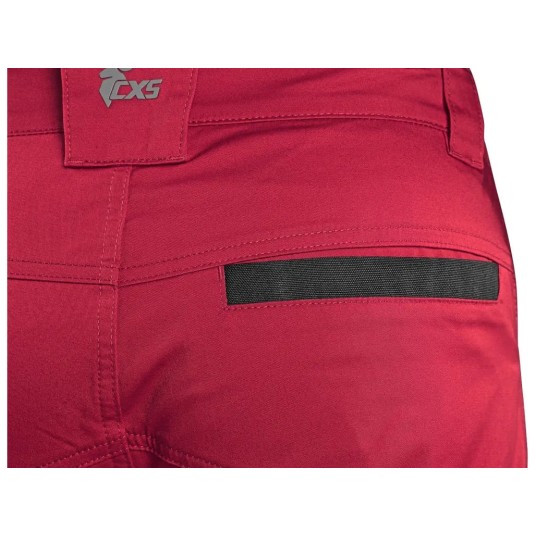 SPODNIE DO PASA CXS SOLIS - CZERWONY-CZARNY