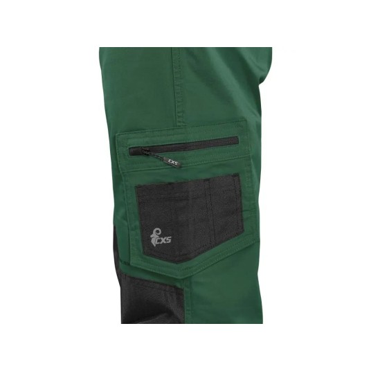 SPODNIE DO PASA CXS SOLIS - ZIELONY-CZARNY
