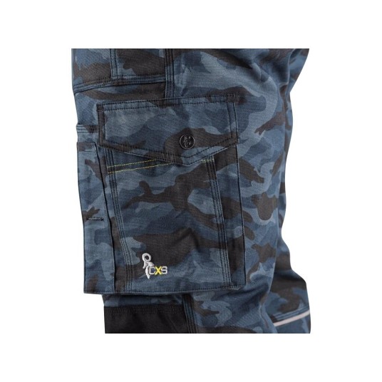 SPODNIE DO PASA CXS STRETCH MĘSKIE - MORO NIEBIESKI