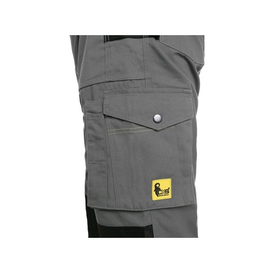 SPODNIE DO PASA CXS STRETCH MĘSKIE - SZARO-CZARNY