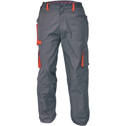 SPODNIE DO PASA DESMAN 2IN1 - SZARY-POMARAŃCZOWY