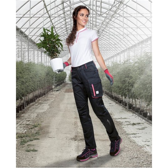 SPODNIE DO PASA FLORET - CZARNO-RÓŻOWY