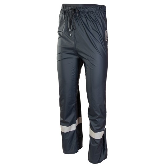 SPODNIE DO PASA GROSVENOR PU - GRANATOWY