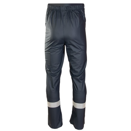 SPODNIE DO PASA GROSVENOR PU - GRANATOWY