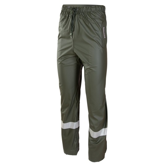 SPODNIE DO PASA GROSVENOR PU - ZIELONY