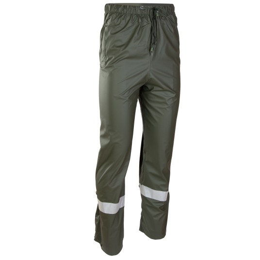 SPODNIE DO PASA GROSVENOR PU - ZIELONY