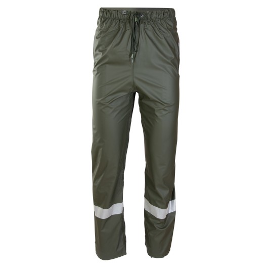 SPODNIE DO PASA GROSVENOR PU - ZIELONY