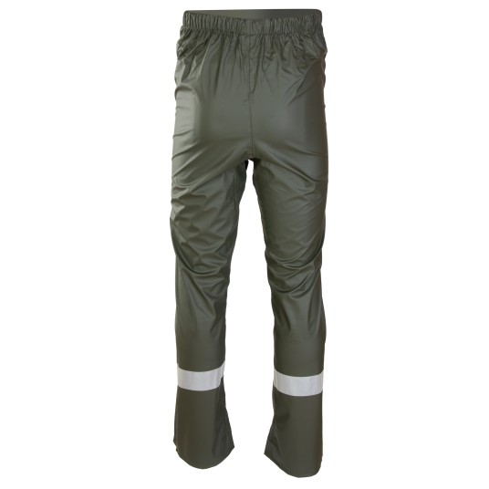 SPODNIE DO PASA GROSVENOR PU - ZIELONY