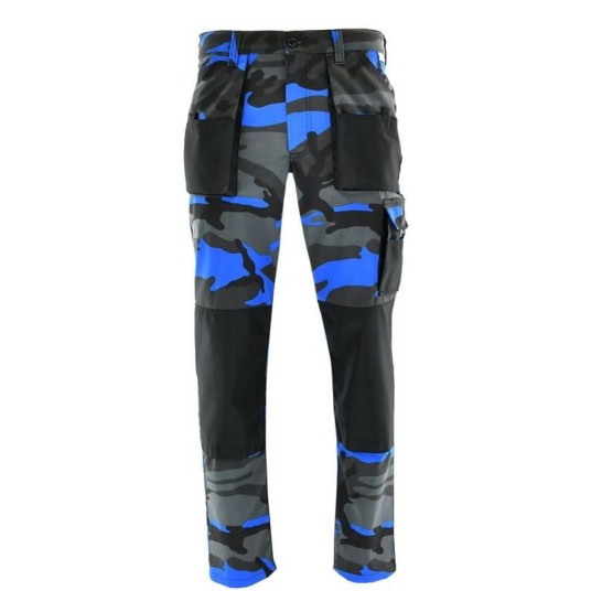 SPODNIE DO PASA KING NIEBIESKI CAMO