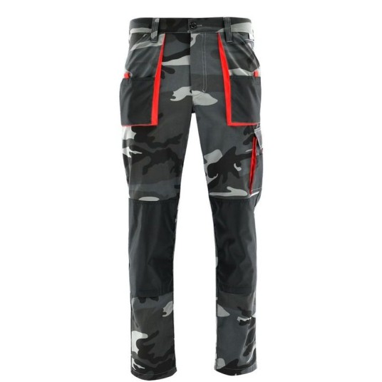 SPODNIE DO PASA KING SZARY CAMO