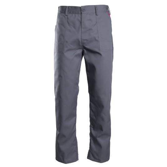 SPODNIE DO PASA MAX-POPULAR - STALOWY