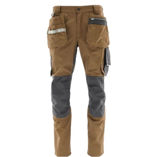 SPODNIE DO PASA MONTERSKIE MONTER BRĄZOWY