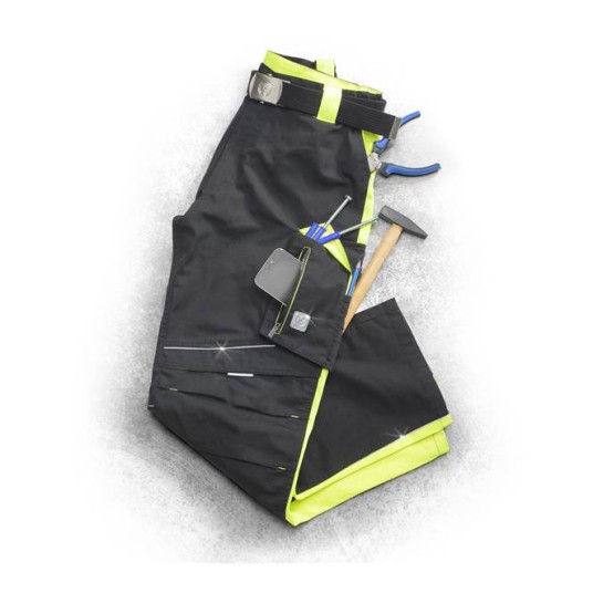 SPODNIE DO PASA NEON - CZARNO-ŻÓŁTY - 176-182CM