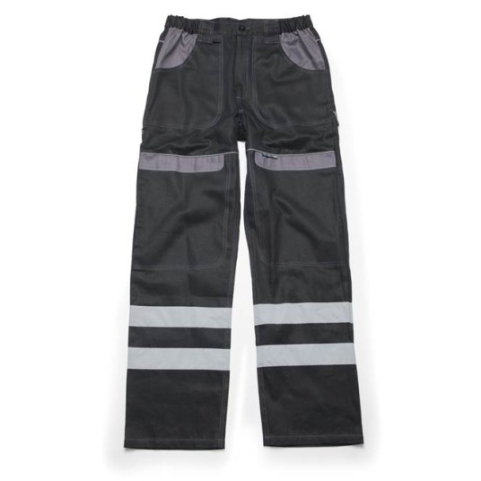 SPODNIE DO PASA ODBLASKOWE COOL TREND - CZARNO-SZARY