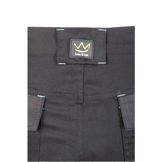 SPODNIE DO PASA SEVEN KINGS DRIVE - CZARNY