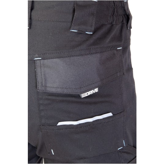 SPODNIE DO PASA SEVEN KINGS DRIVE - CZARNY