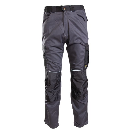 SPODNIE DO PASA SEVEN KINGS DRIVE - STALOWY